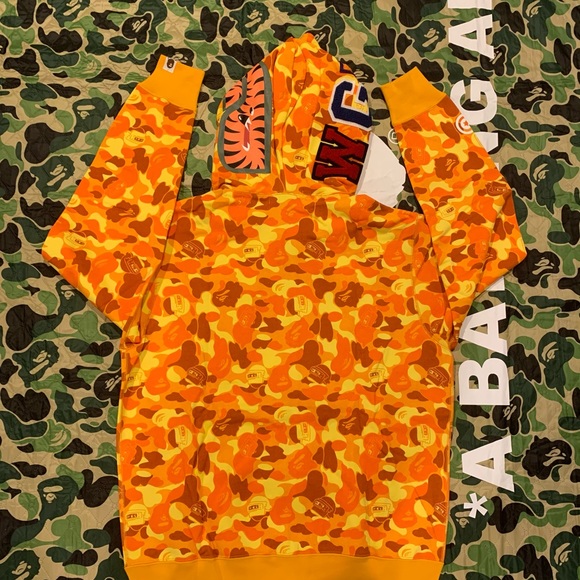 Bape A Bathing Ape PUBG Camo Shark Hoodie - Picture 2 of 8